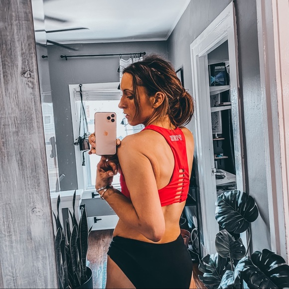 VS PINK Beach Squad Cropped bikini Top Small - Picture 3 of 8